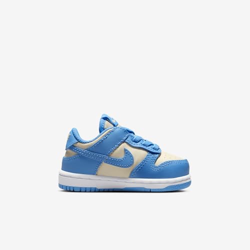 Nike Dunk Low Baby/Toddler Shoes (FB9107-400, Blue Beyond/Beach/White/Blue Beyond)3