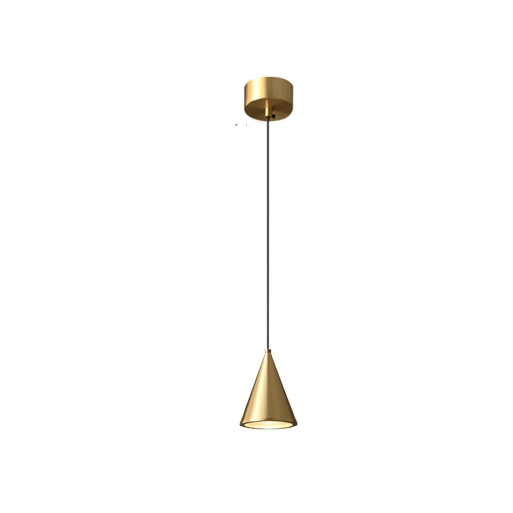 HXYSXHJUO All-Copper Chandelier for Living Room and Bedroom - Adjustable LED Decorative Lamp Tricolor Light(Gold)