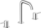 Duravit Circle, robinetterie de lavabo à 3 trous, saillie 140 mm, avec vidage, chrome, CE1060005010, CE1060005010