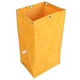 SECFOU High Capacity Splashproof Cleaning Bag for Janitorial Carts Durable Organizer Bag for Housekeeping and Commercial Use Heavy-duty Canvas Replacement for Industrial Laundry Carts