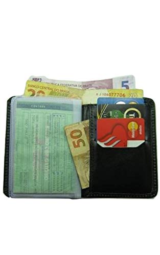 Carteira Masculina Porta Documentos Carro 100% Couro Legítimo R5