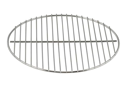 HeRo24 Grillrost verchromt für Tischgrill – Ø 30 cm – Außenring 6...