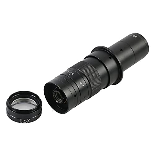 Microscope 0.75X 0.5X 2.0X 0.35X 1X Objective Glass Lens Industry Video Microscope Camera(1X)