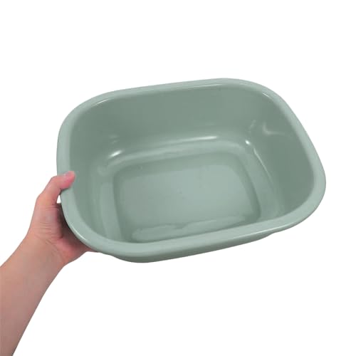 Lavabo rectangular de plástico grueso multifuncional de gran capacidad para baño 5