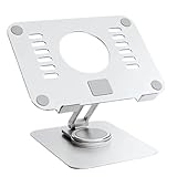 Suporte Para Tablet Smartphone Celular de Mesa Ajustável Dobrável Articulado Antiderrapante Rotação 360º Resistente Universal Portátil