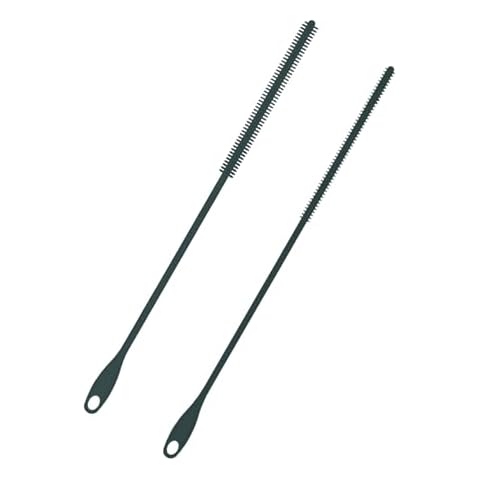 2pcs PEUTIER Silicone Straw Cleaning Brushes Cover
