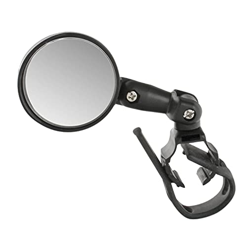 M-Wave Spy Mini Retrovisor al manillar, Unisex adulto, negro, Talla única
