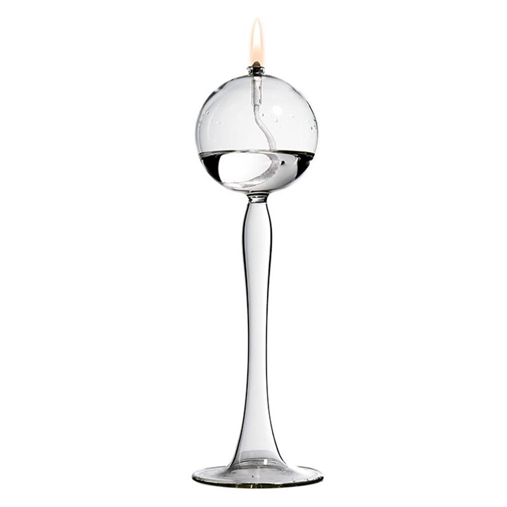 BOZHEN Lampe à Huile Ménagère Sans Fumée Lampe De Beurre D'éclairage D'urgence Lampe De Kérosène Pour Intérieur Lampe à Huile De Verre Transparente Décoration De Verre Créative