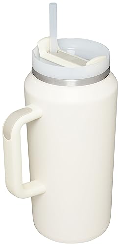 Image of STANLEY Quencher H2.0 Tumbler with Handle & Straw 64 oz | Flowstate 3-Position Lid | Large Capacity for Travel & Sports | Insulated Stainless Steel Cup | BPA-Free | Cream