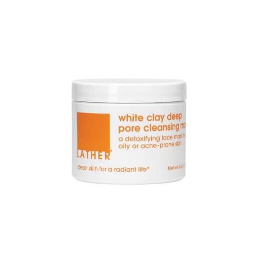 LATHER White Clay Mask | Face Mask | Deep Pore Cleansing Face Mask | For Combination, Oily & Acne-Prone Skin | Clay Mask | Facial Skin Care Products | Beauty Products | Self Care | 4 Oz