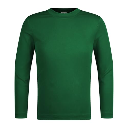 Image of LETAOTAO UPF 50+ Boys Neon Rash Guard Long Sleeve Swim Shirt | 4T to Youth,Boys & Girls Sun Shirt, Sun Protection Shirt,Quick Dry, Moisture-Wicking Fabric, Fishing Shirt