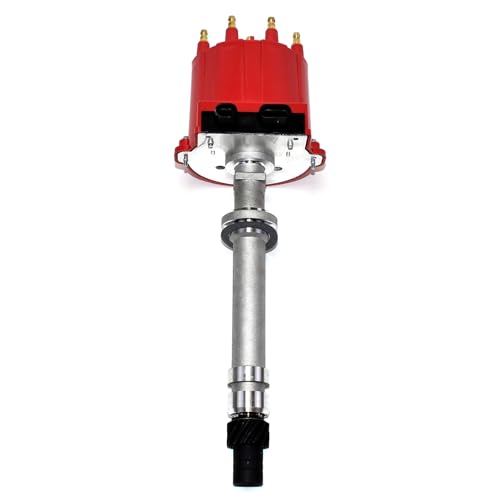 A-Team Performance - EFI TBI Distributor and Spark Plug Wires - Compatible with SBC BBC GMC Chevrolet 1987-1997 5.0L 5.7L C/K Pickup Truck Van Camaro 305 350 HEI652R Red Cap 2-in-1 Kit