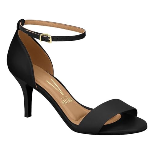 Sandália Casual, Vizzano, Feminino, Preto, 37
