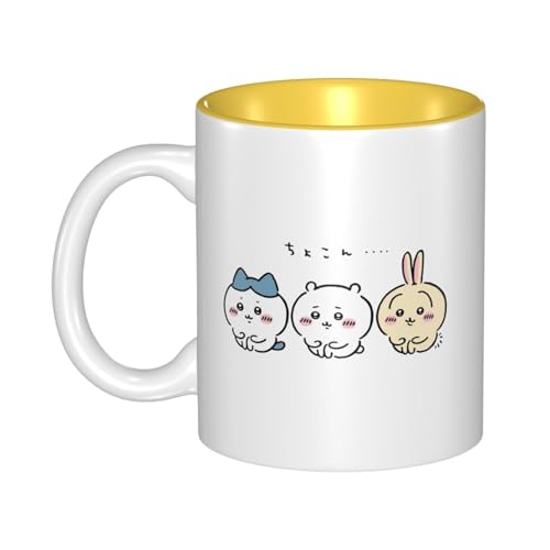 マグカップ ちいかわ (87) コーヒーカップ ミルクコップ 陶器 朝食カップ 磁器カップ セラミックマグ お茶カップ 創意コップ カップルカップ ビールグラス 食器 耐熱 陶器 Mug 直飲み おしゃれ オフィス 家庭用 プレゼント 330ml