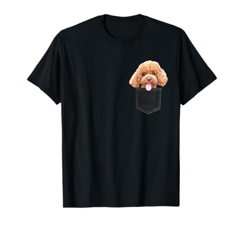 CANICHE perro en un bolsillo Dog In A Pocket Regalo Camiseta