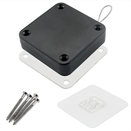 Dghaop Punch Free Automatic Sensor Door Closer 63X63X17Mm Black Automatic Household Door Closer For Sliding Door #TOP11