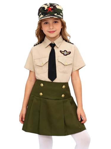 Costume militaire pour enfants uniforme pilote de chasse 9-10 ans confortable