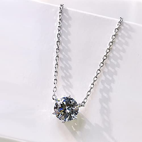 Pendentif moissanite coupe ronde H3TF5J, la joaillerie prestigieuse d'anniversaire