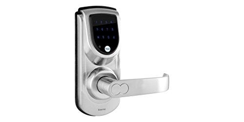 Yale YDME 50 Digital Door Lock with RFID Card, Pincode & Mechanical Key Access, Color- Silver(Free Installation), Glossy Finish