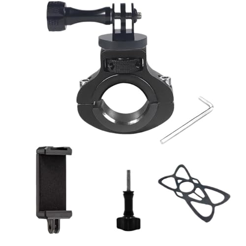 ݊܂ GoPro 13-8ɑΉASJCAM/AKASO/Insta360/DJI OsmoɑΉ - A~]ԃoCNnho[ANVJ}Egz_[(Black add Phone Clip)