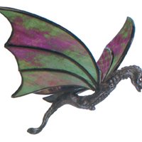 Lead-Free Flying Dragon Casting - Stained Glass Supplies