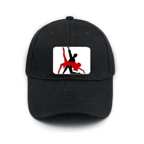 Casquette de baseball Art Duet Dance noire casquette réglable danse de salon et danse sociale