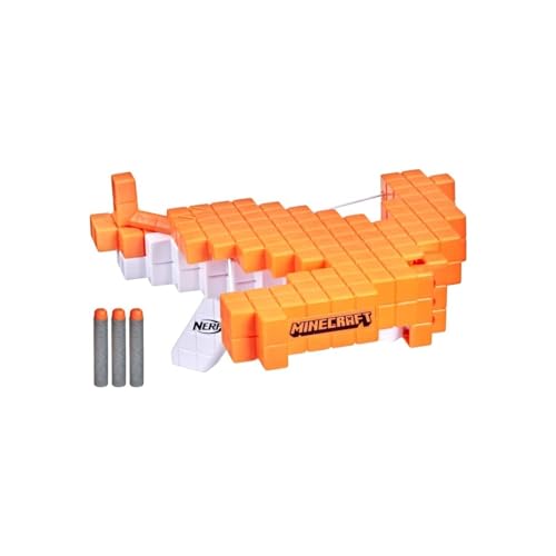 Nerf Minecraft arbalète à fléchettes Pillager' Crossbow inclut 3 fléchettes Nerf Elite Tire comme Une Vraie arbalète - vue 5