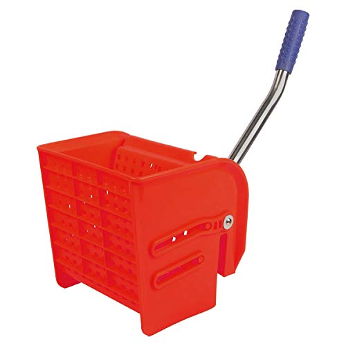Image of Mini Mop Bucket Wringer Trolley (20 LTR, Red) ABS Plastic Material with Check Duster Cloth Free (GIVE Order Maximum 2 Qty WE Cant DISPETCH More Than 2 Qty