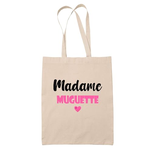Tote bag Madame Muguette : un cadeau d'anniversaire personnalisé rempli de tendresse