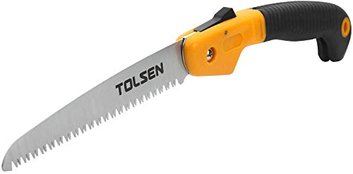 Tolsen Pruning Saw 180 MM, Sharptooth Designed For Fine Cuts Thick Blad Hand Saws For Cutting Wood, Handsaw For Wood, Garden Saw, Carpenters Saw, Woodworking Hand Saw, Ergonomic Handle