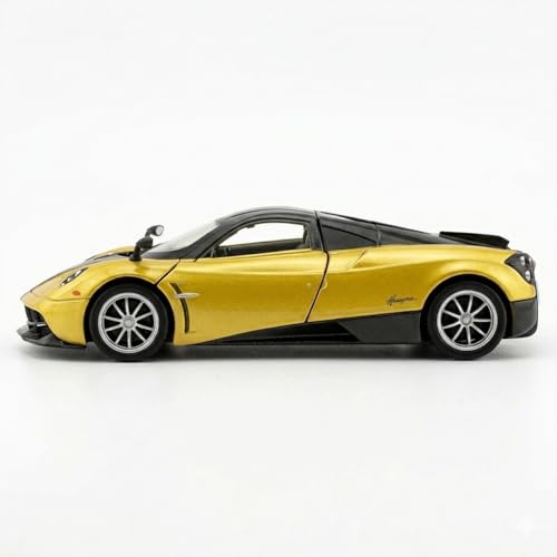 Image of Pagani Huayra 1:36 Scale Die-Cast Metal Car Model - Openable Doors Pull-Back Alloy Italian Hypercar Collectible Toy Car for Kids & Collectors