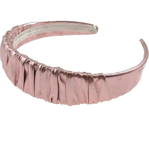 Glamour Girlz Metallic Crinkle Vegan Headband Cover