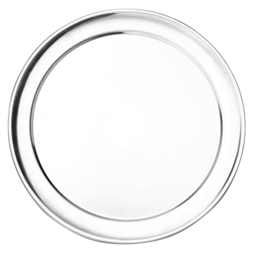 SHINEOFI Bandeja para Hornear Pizza Antiadherente de Metal para Restaurantes y Familiar Resistente y Duradera para Crepes y Pizzas
