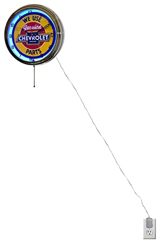 Chevy 16 Genuine Parts Neon Clock