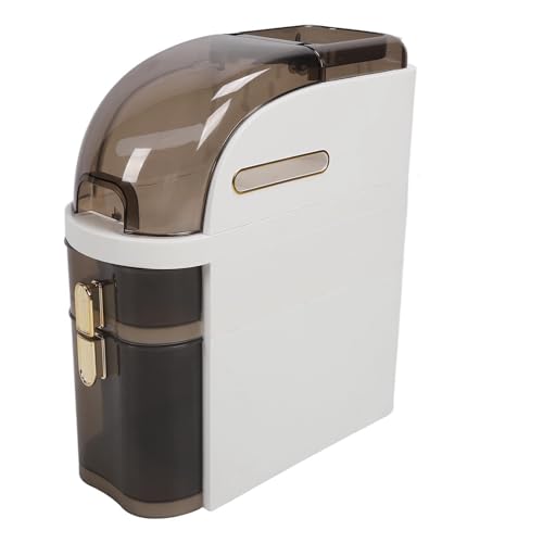 Sunicon Gabinete de Piso para baño, gabinete Organizador de Almacenamiento Lateral, Alto y Delgado, Unidad de Almacenamiento Vertical para baño, Cocina pequeña, lavandería, (A)