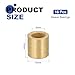 uxcell 16Pcs Sleeve Bearings, 6mm Bore x 10mm OD x 10mm Length, Self-Lubricating Sintered Bronze Bushings
