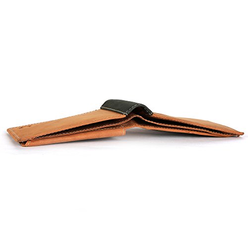 Image of WildHorn� RFID Protected Genuine High Quality Mens New Leather Wallet (New TAN Hunter)