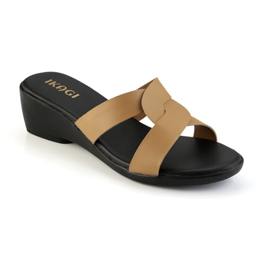Image of IKAGI Sandal Fashion Wedding Casual Platform Wedges Slip-On Sandals For Womens & Girls