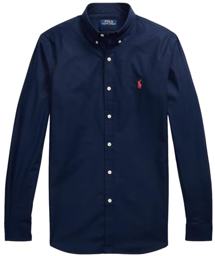 Polo Ralph Lauren Men's Classic Fit Performance Shirt (M, Navy), Medium