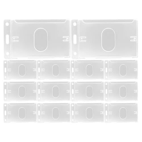 Porta credenciales de plástico duro PRETYZOOM para evitar roturas de tarjetas de identificación