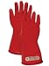 Magid M00 A.R.C. Natural Latex Rubber Class 00 Insulating Glove with Straight Cuff, Work, 11" Length, Size 8, Red