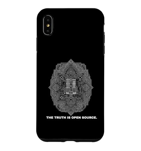 Cybernetic Archive Blueprint - THE TRUTH IS OPEN SOURCE �X�}�z�P�[�X iPhone XS Max �p