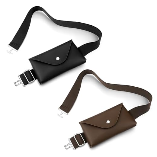 Vinsatin 2 Pack Equestrian Belt Bag for Women Riding, Black, Brown