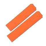 Tipo di chiusura: ACCIAIO JVEIWAD Cinturino in silicone for orologio compatibile con Tissot 1853 Tengzhi T-Touch originale T013 T047T081T33 cinturino in gomma for da uomo 20 mm(Orange-no buckle,21mm)