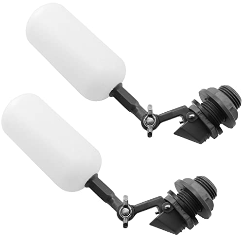 Float Ball Valve TAODAN 2PCS 1/2 Inch DN15 Mini Float Ball Valve Kit with Adjustable Arm, Automatic Fill Feed Humidifier Tank Pond Shut Off Water Float Ball Valve, Water Filter Float Ball Valve