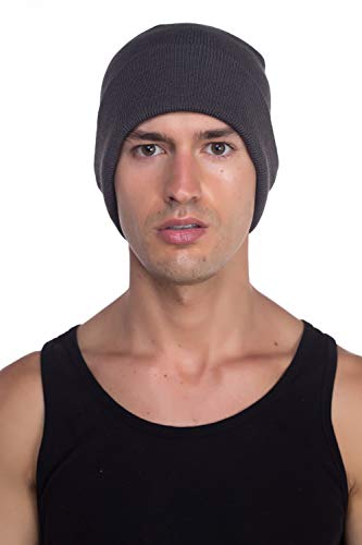 Image of Top Level Beanie Men Women - Unisex Cuffed Plain Skull Knit Hat Cap