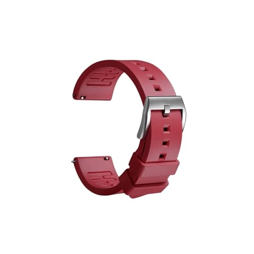 Bandes de montre en caoutchouc souple étanche avec pompes rapides de 22mm