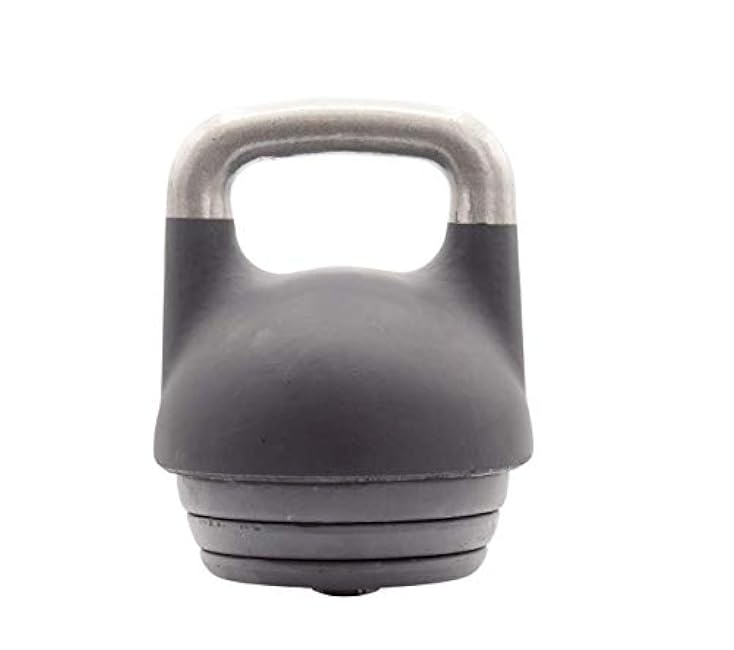 Kettlebell Kings Adjustable Competition Kettlebell - Adjustable Weight from 26 lb to 70 lb - Includes 7 Weight Plates for Strength Training at Home or Gym - Durable Steel Shell for Long-Lasting Use
