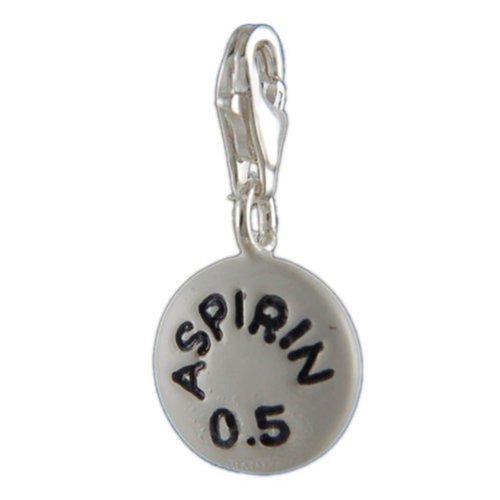 Preisvergleich Produktbild Melina Damen-Charm Anhänger Aspirin 925 Sterling Silber 1801302