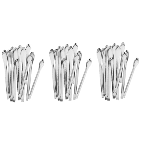 FUNOMOCYA 3sets Accurate Lab Sampling Stainless Steel Measuring Spoon Set Mixing Spoon Sampling Scoop Reagent 12pcs*3